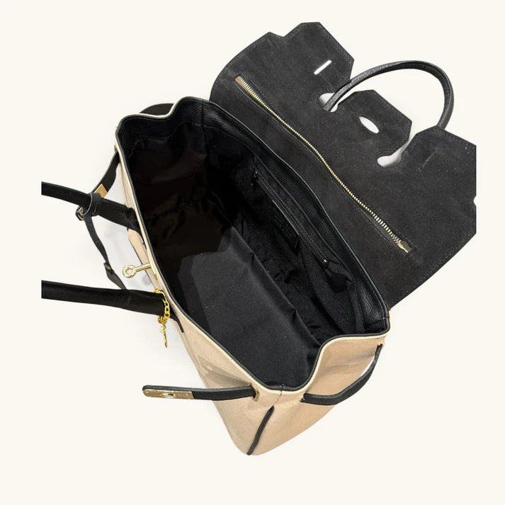 Handbag canvas negro