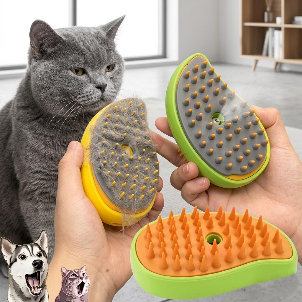 Cepillo Vaporizador para Mascotas