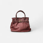 handbag piel lavada morado