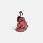 handbag piel lavada morado