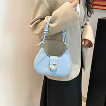 Bolso Bandolera Casual de Nylon con Forma de Dumpling para Mujer, Estilo Workwear, Ligero, para Uso Diario, con Cierre Suave