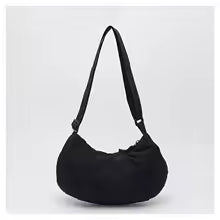 Bolso Bandolera Casual de Nylon con Forma de Dumpling para Mujer, Estilo Workwear, Ligero, para Uso Diario, con Cierre Suave