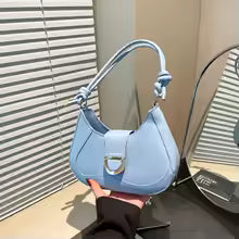 Bolso Bandolera Casual de Nylon con Forma de Dumpling para Mujer, Estilo Workwear, Ligero, para Uso Diario, con Cierre Suave