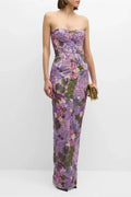 Vestido de Aurora con bordado floral